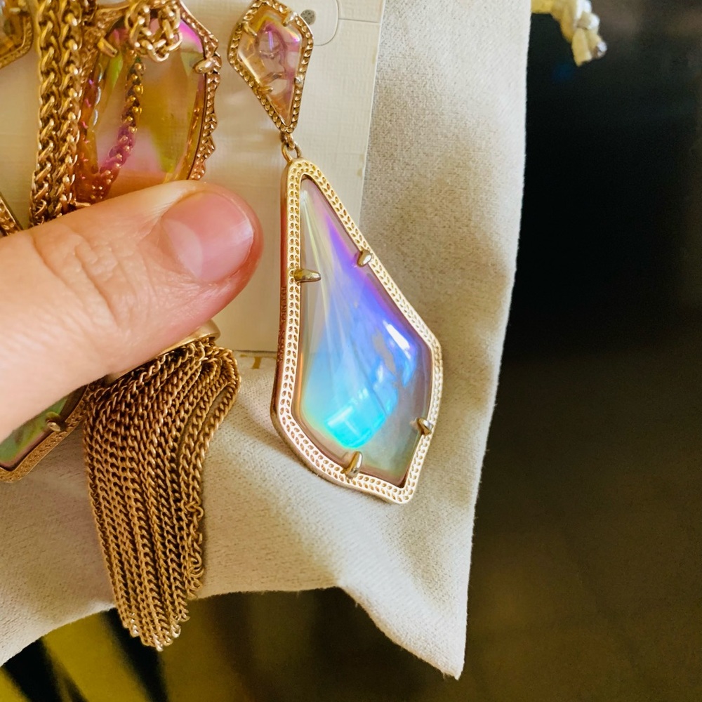 Kendra Scott peach Iridescent Set π - Picture 2 of 7
